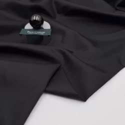 Skjortbomull svart kypert