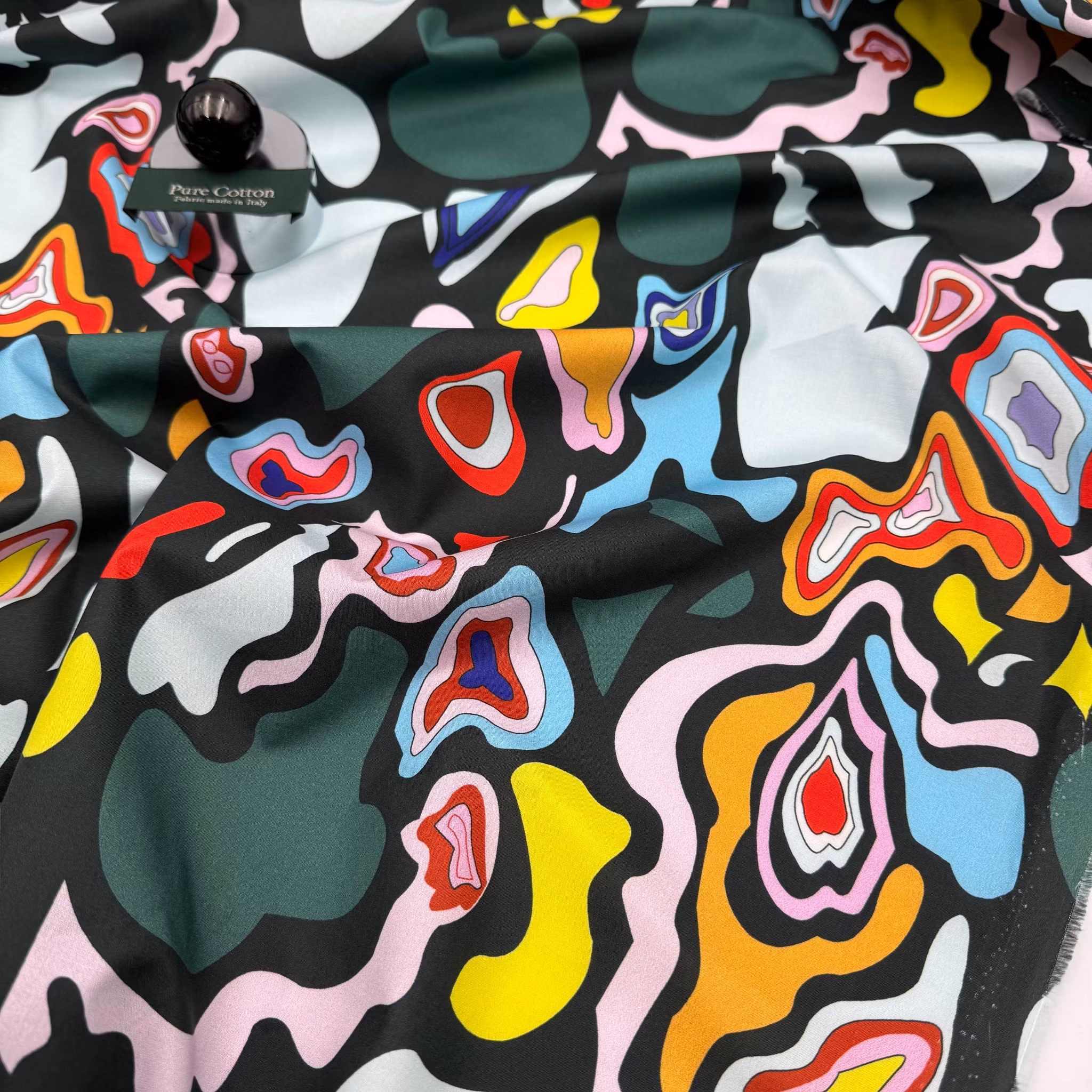 Skjortbomull grön Picasso