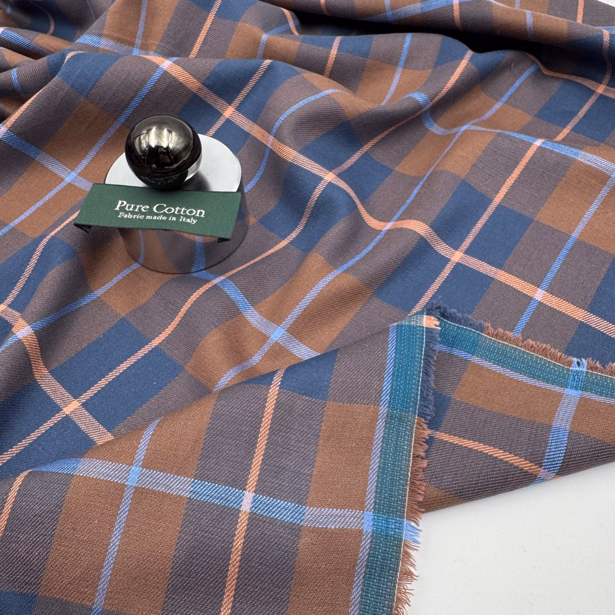 Skjortruta brun/blå