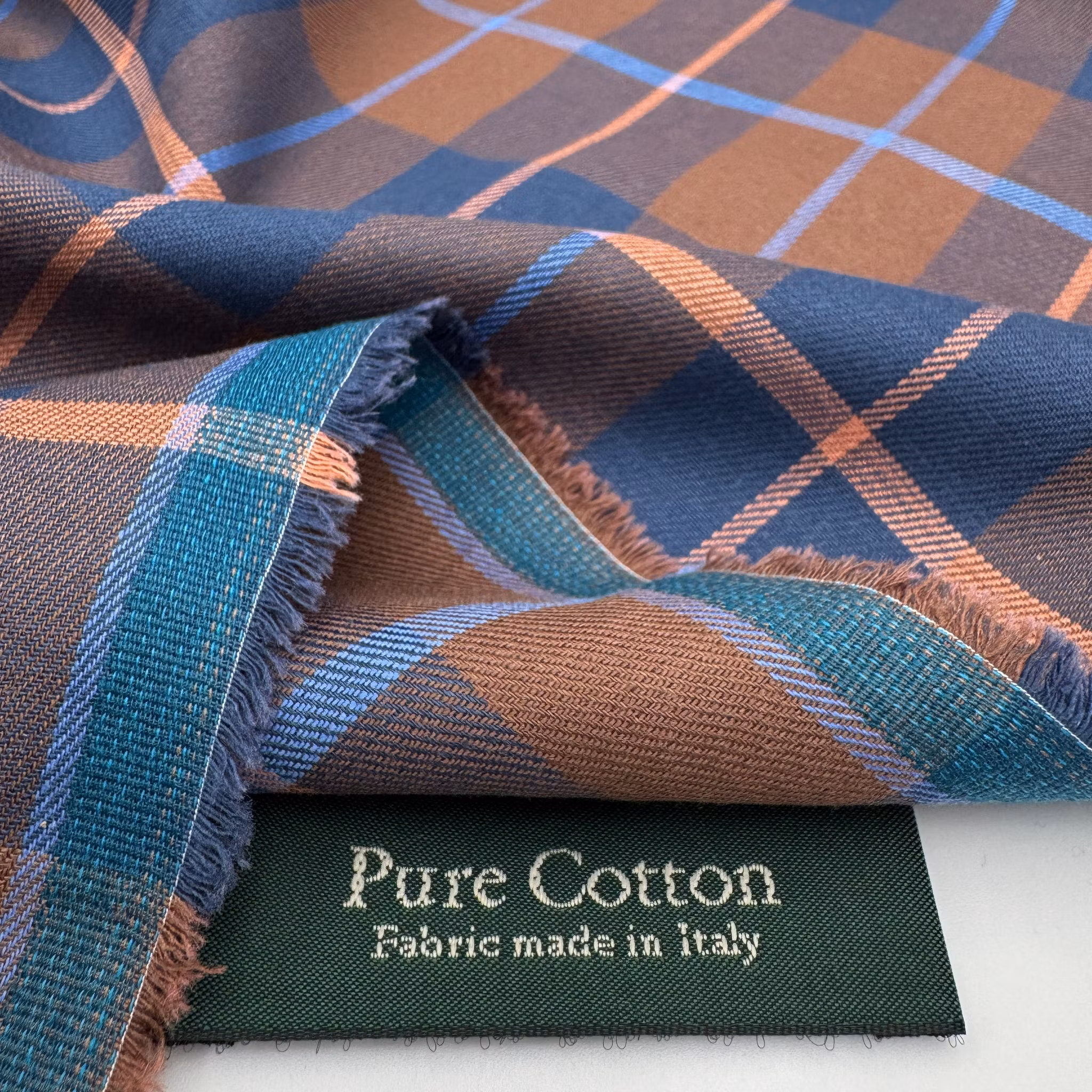 Skjortruta brun/blå