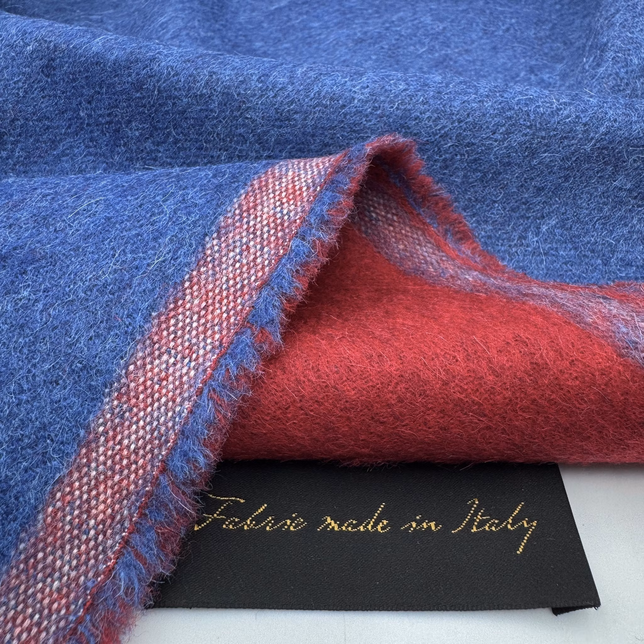 Alpacka/ull röd/blå dubbel Riccer*