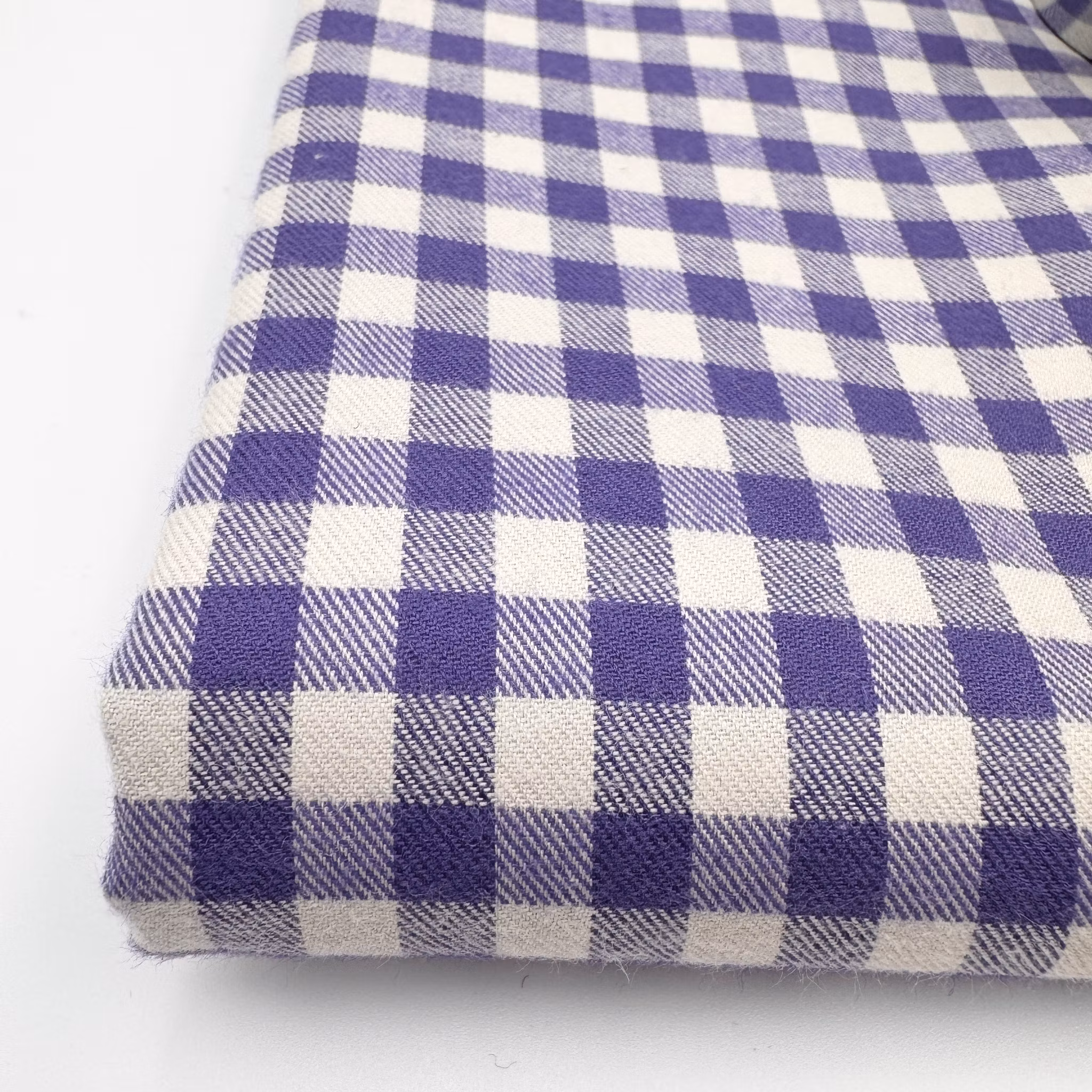 Skjortbomull mjuk lila/vit Thomas M****