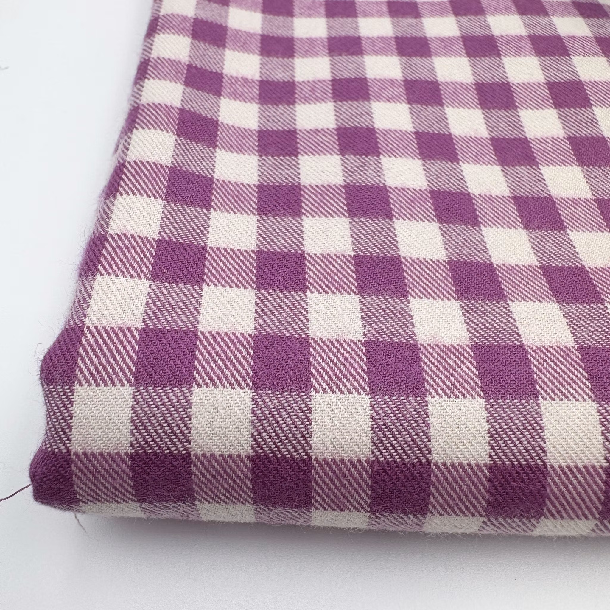 Skjortbomull mjuk fuchsia/vit Thomas M****