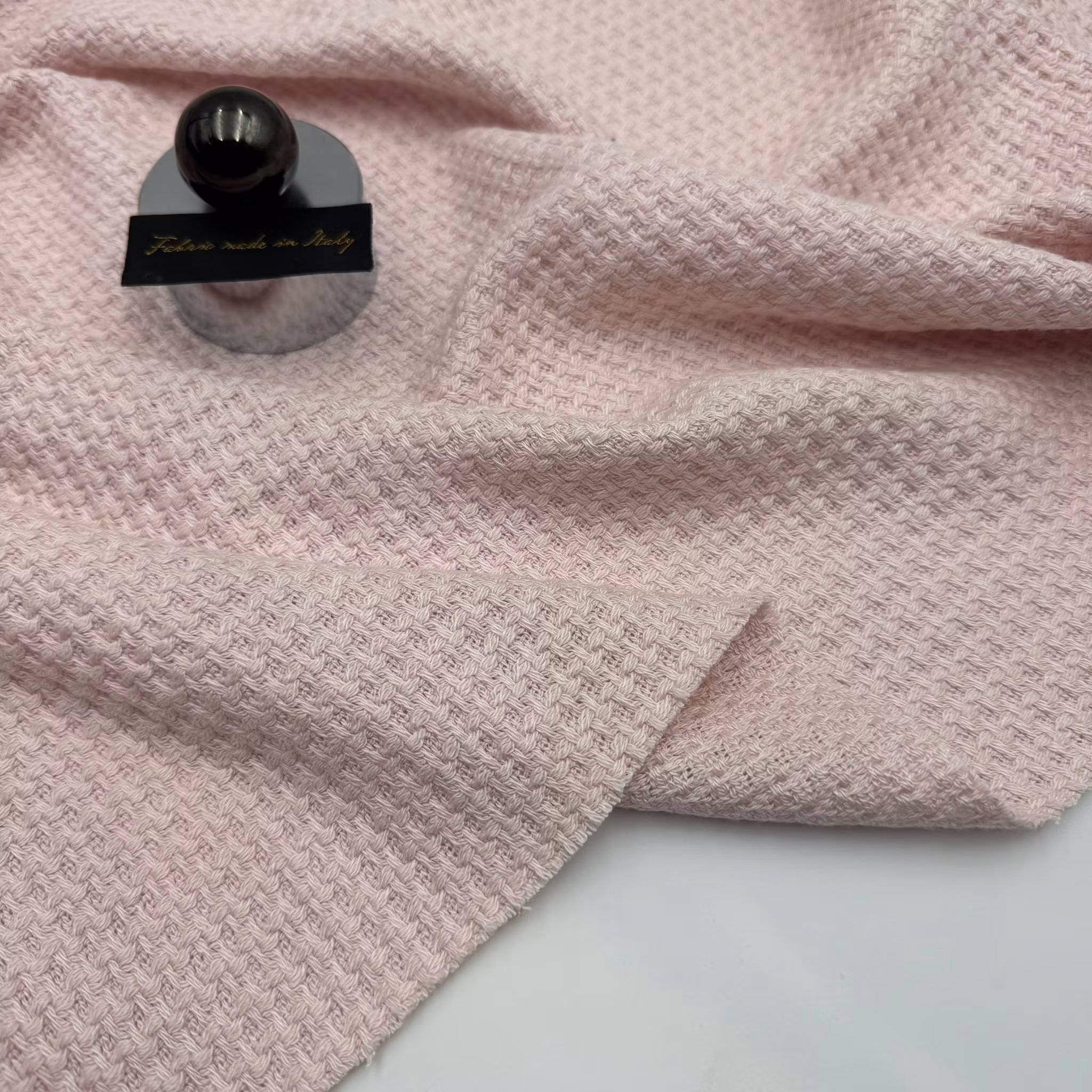 1,4m Bomull/cupro våffla rosa