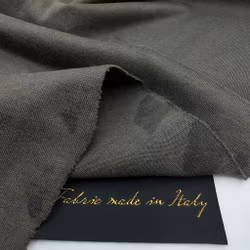 Siden/bomullstrikå khaki Cucinell*