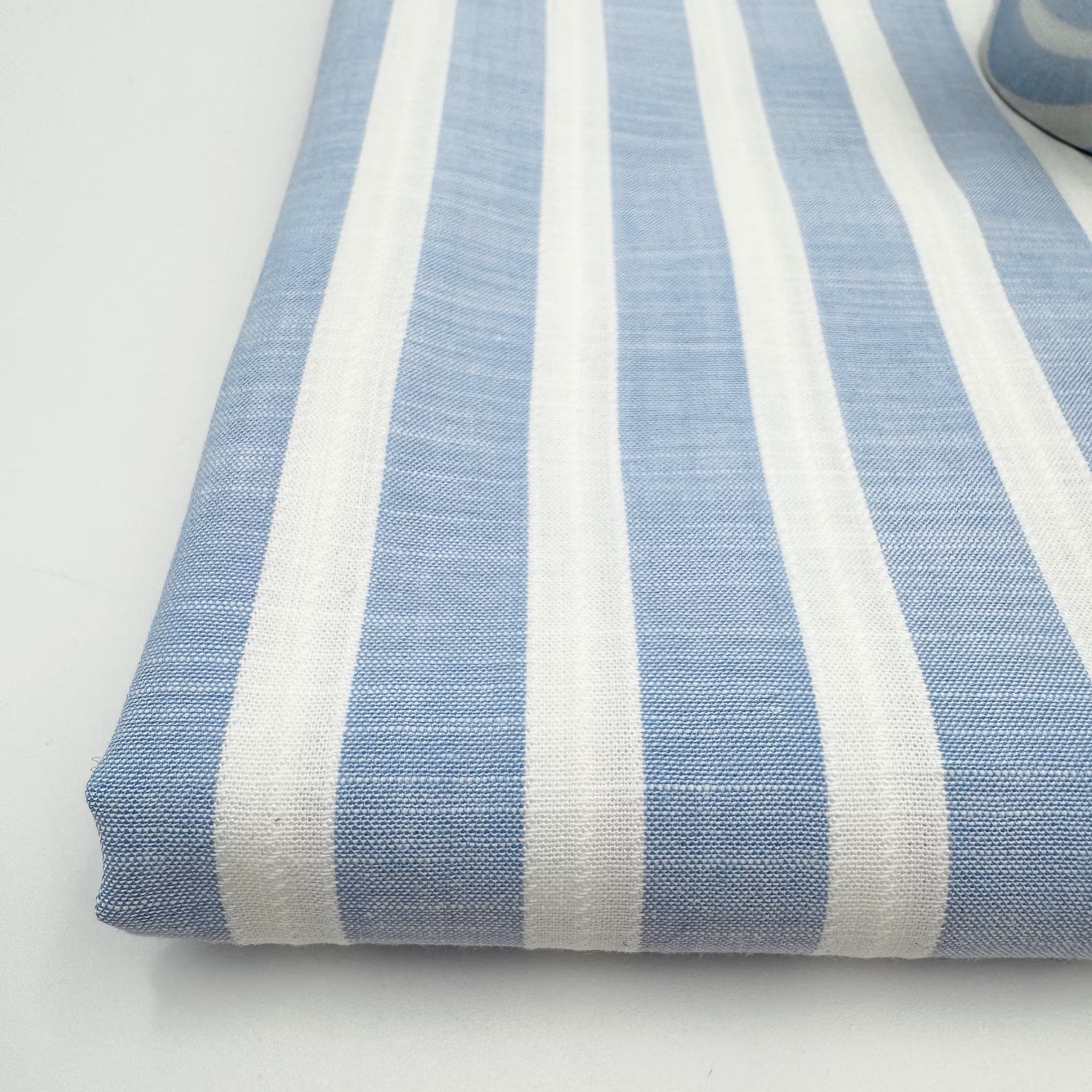 Skjortbomull ljusblå/vit Albin*