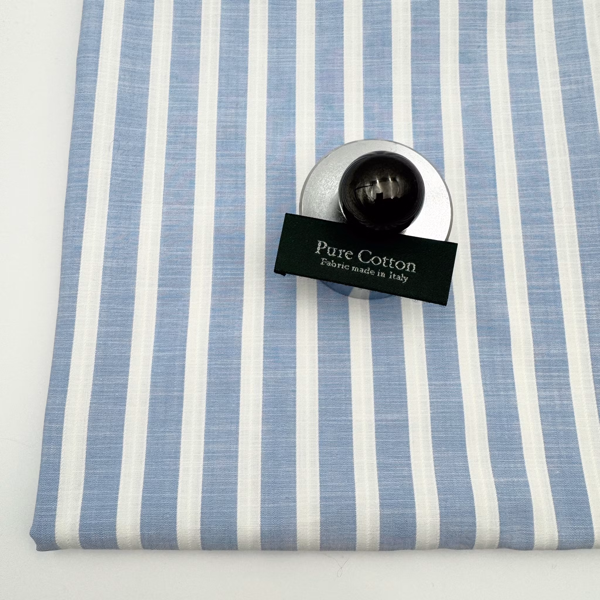 Skjortbomull ljusblå/vit Albin*