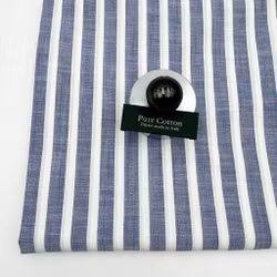 Skjortbomull blå/vit Albin*