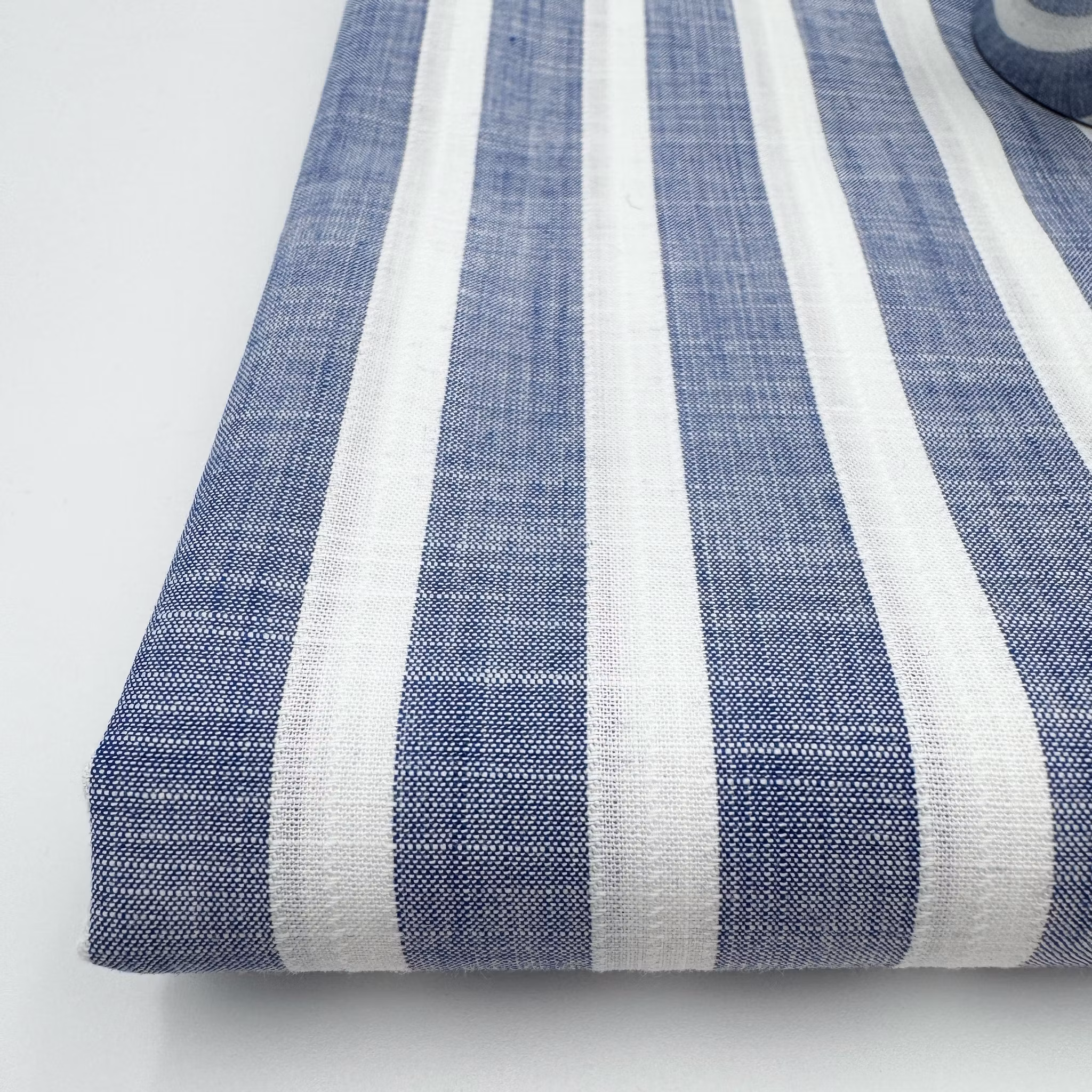 Skjortbomull blå/vit Albin*