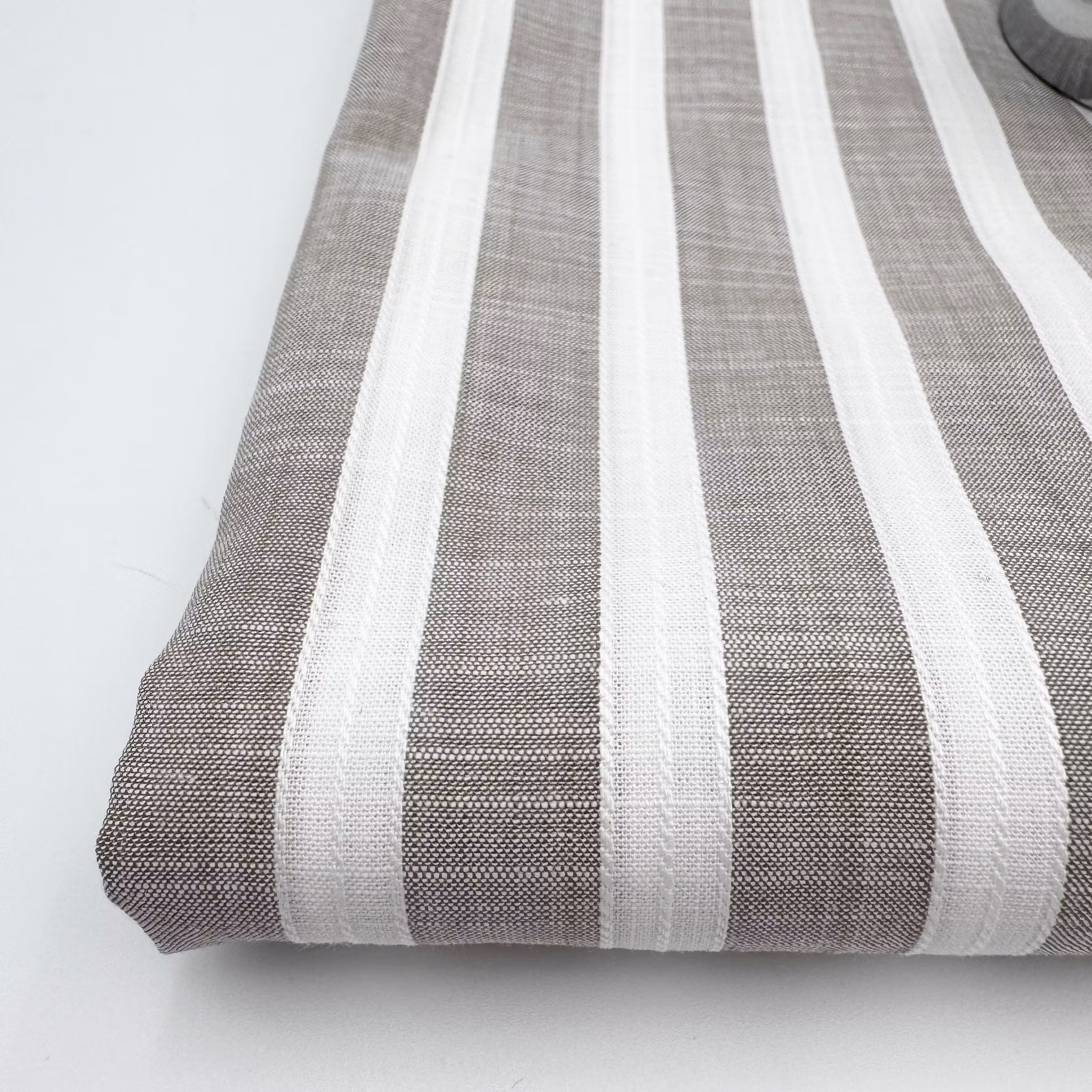 Skjortbomull sand/vit Albin*