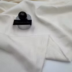 Bomull/lin gräddvit