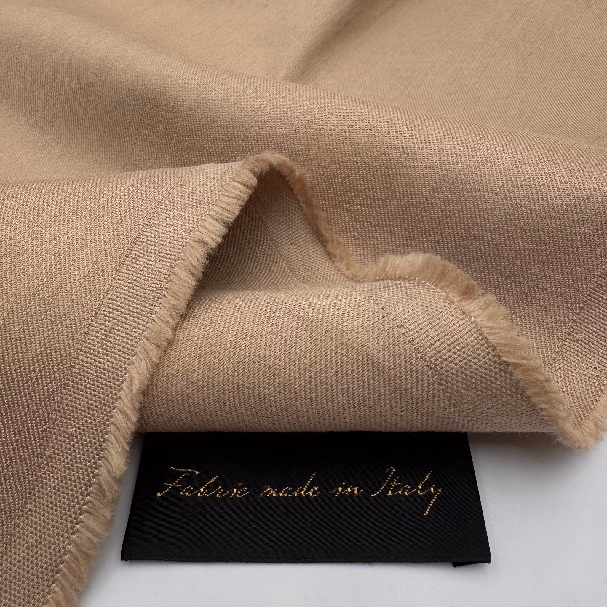 Lin/bomullstwill beige Tollegn*