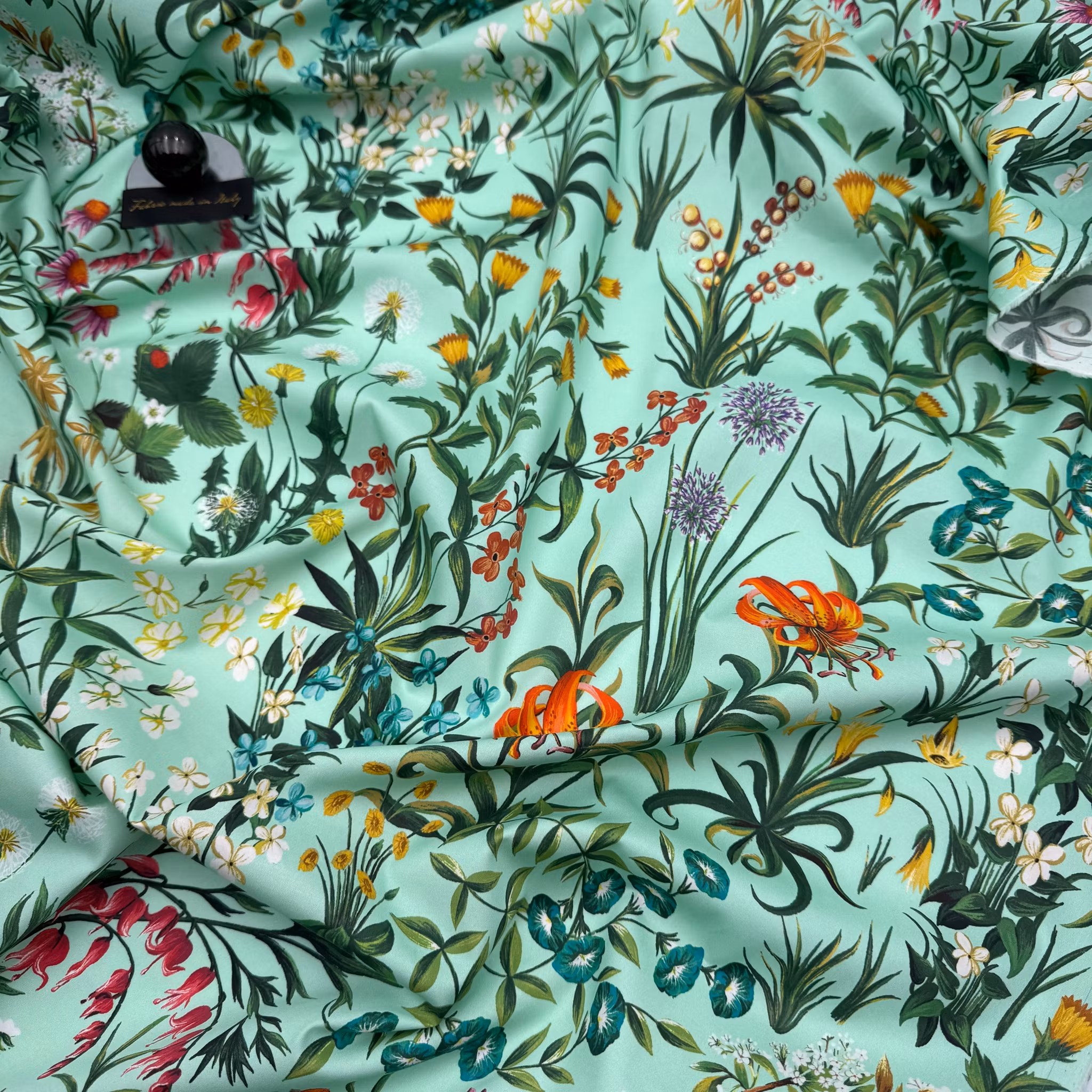 Festbomull blomster mint O.de la Renta