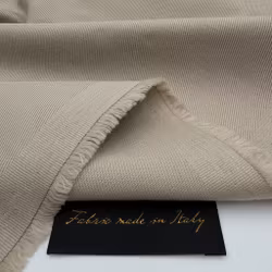 Ull/bomullstwill sandbeige Cucinell*