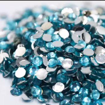 Rhinestones Aquamarine Glas 1000st