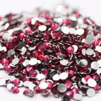 Rhinestones Dark Rose Glas 1000st