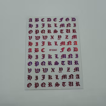 Stickers Bokstäver Rosa