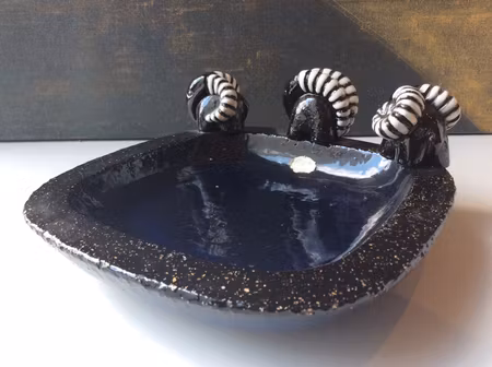 Bowl with bucks 216 dark blue