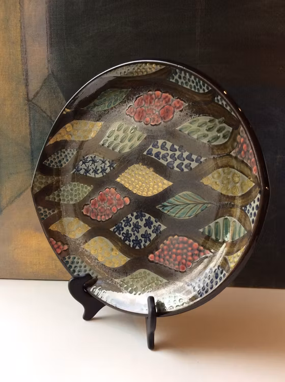 Large Mimosa plate 2092