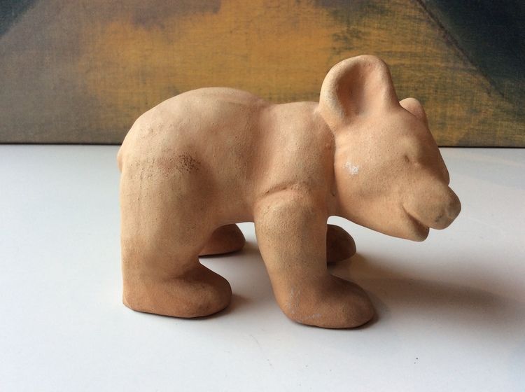 Bear figure 2 unglazed