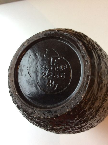 Black Plan vase 2286