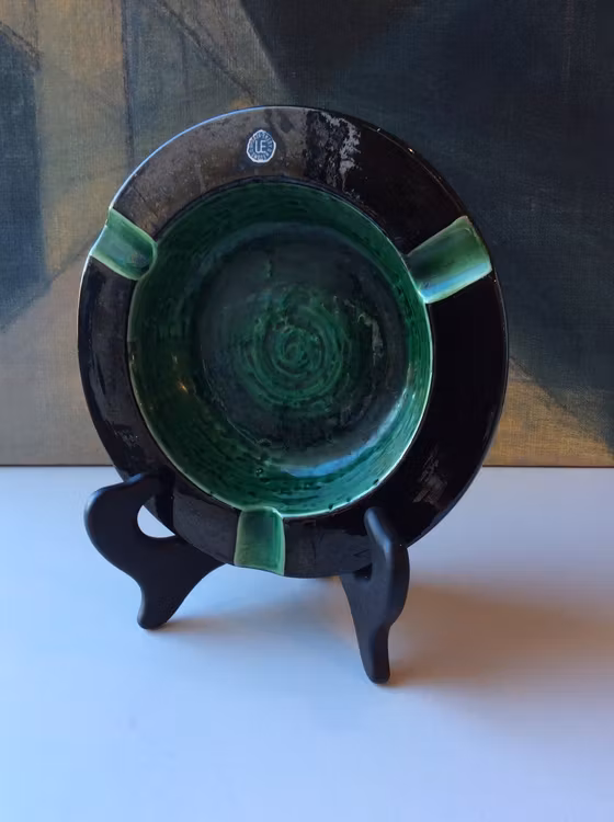 Green ashtray 4528