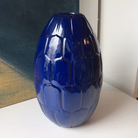 Large blue Adria vase 648
