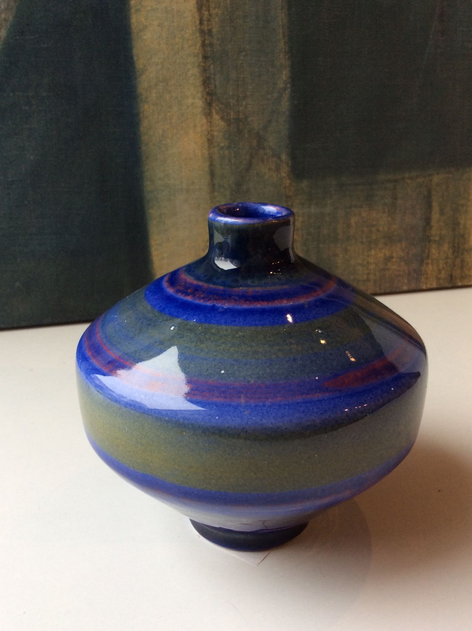 Blått Band vase 766