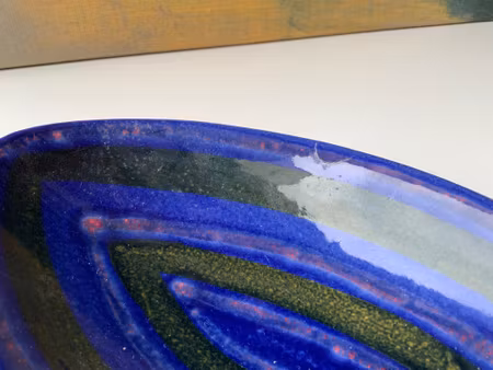 Red/blue band bowl 377