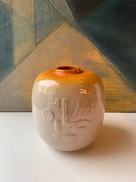 Orange vase K3