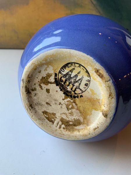 Percy blue vase