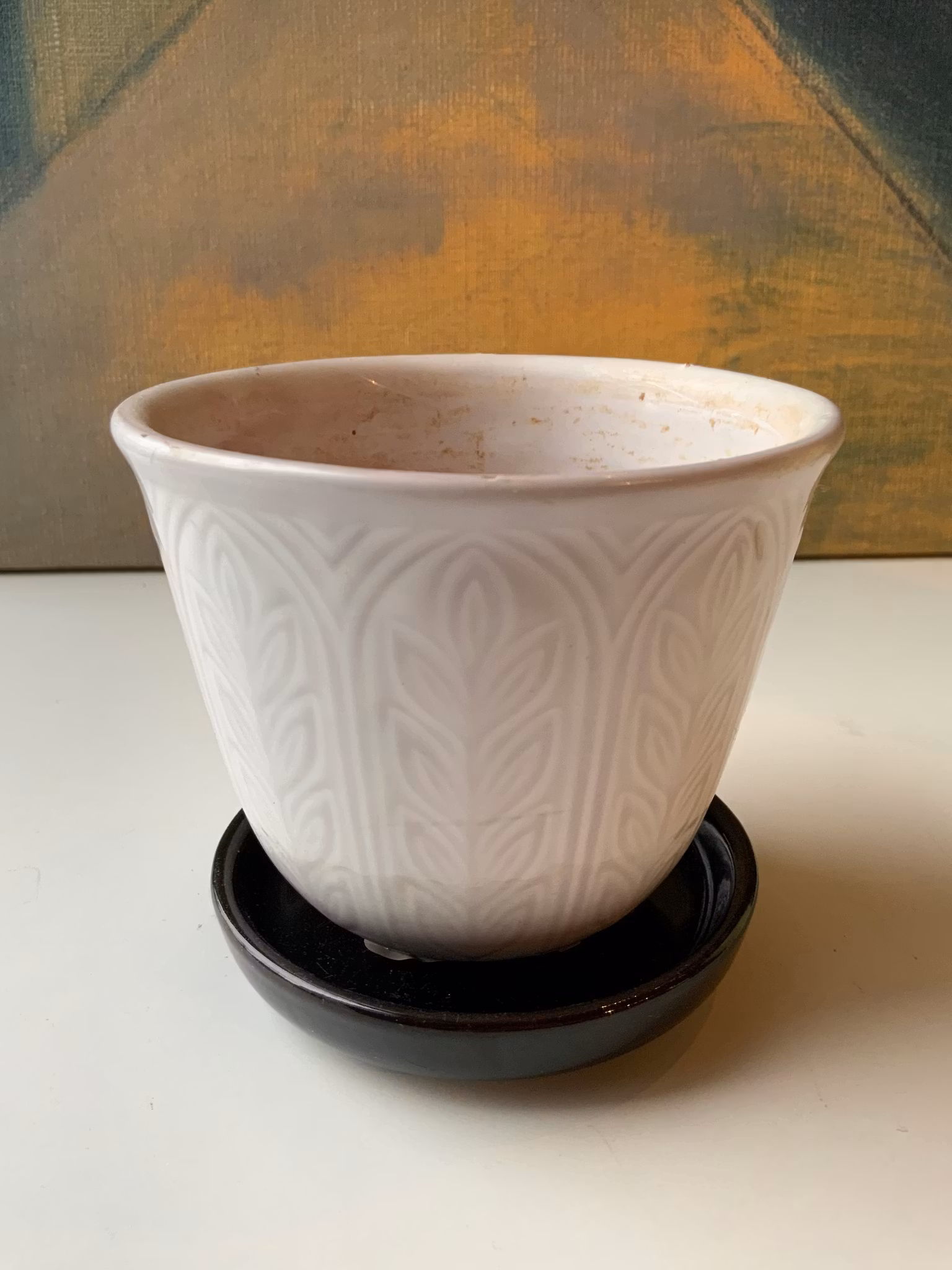 Steninge white Jenny flower pot