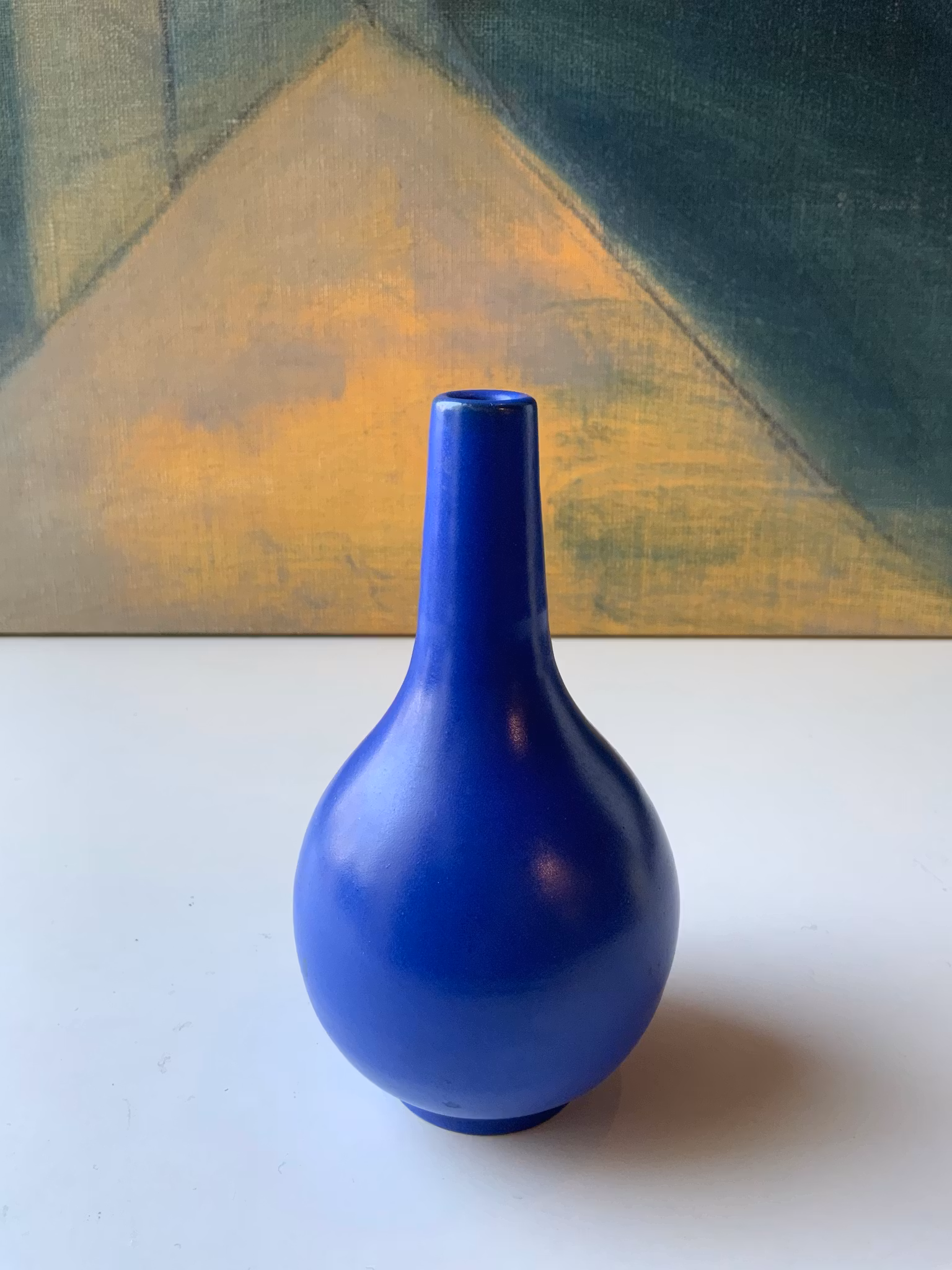 Lindstrand blue vase