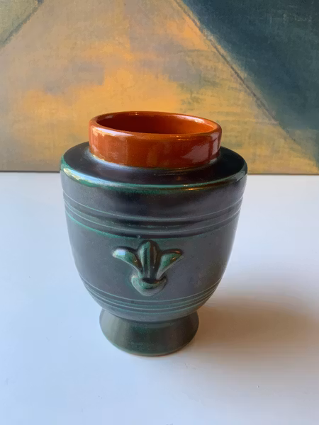 Green/orange vase 40