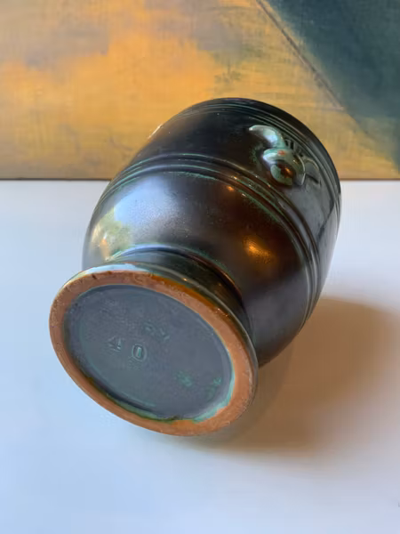 Green/orange vase 40