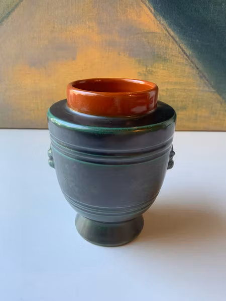 Green/orange vase 40