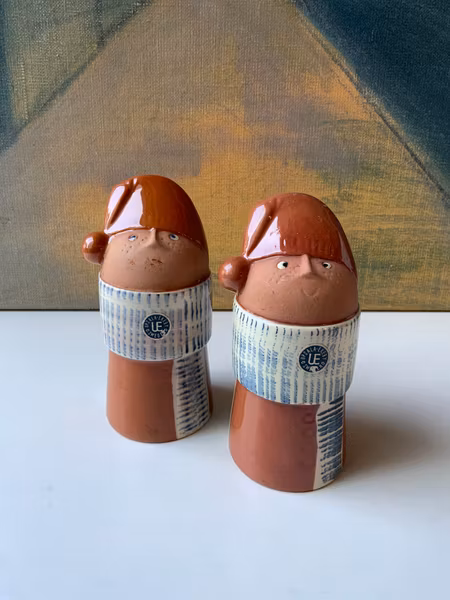A pair of Andersson Santa Claus figures