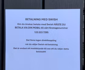 Swishbetalning