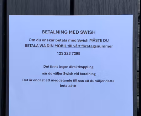 Swishbetalning