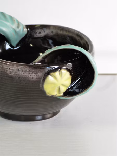 bowl 102 with green handles