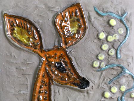 deer wall plate 0146e