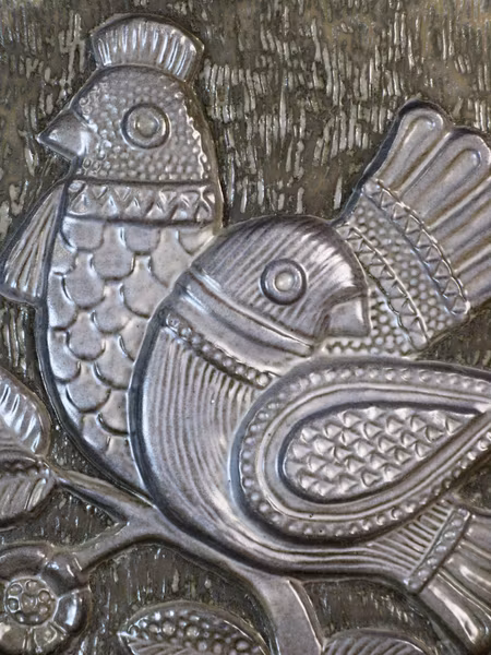 bird wall plate 1096y