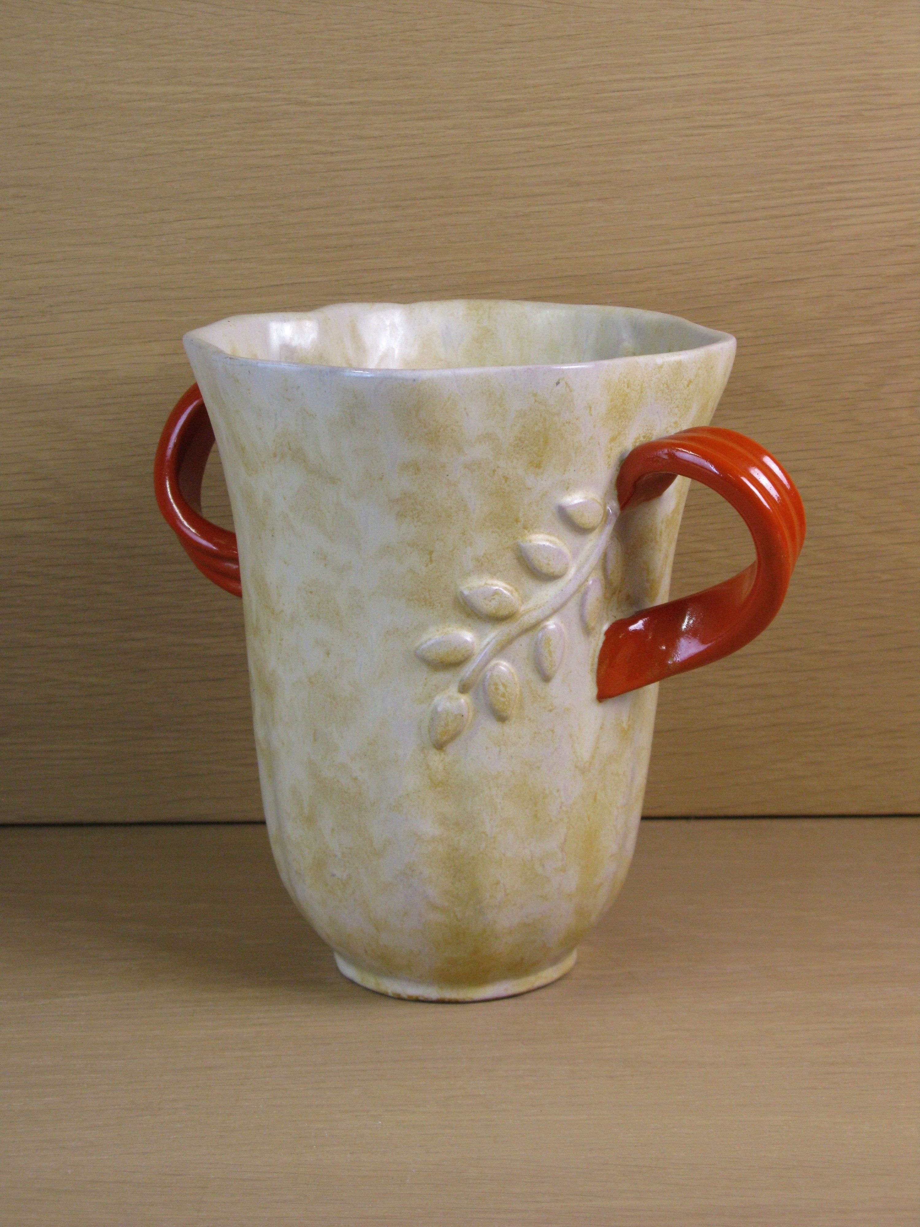 large yellowish vase 184