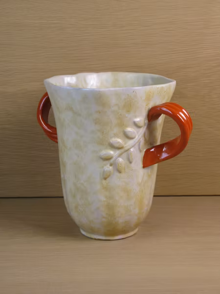 large yellowish vase 184