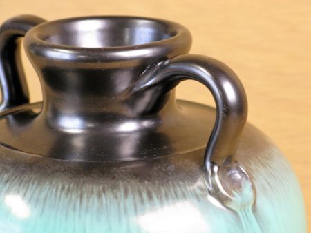 green and black vase 88