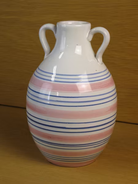 tricolor striped vase 643