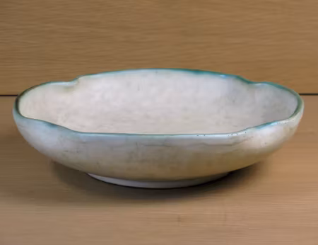 greyish and green bowl 6