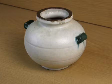 greyish/green/brown vase 71
