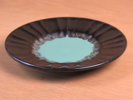 black/green small plate 2356