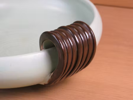 light green/brown bowl 52